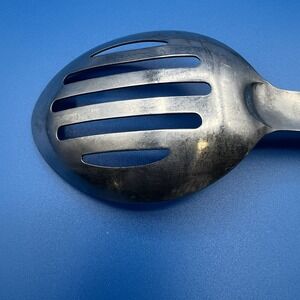 Oxford Hall Slotted Serving Spoon Stainless 18/0 Flatware Japan  13"